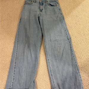 Levi's High Rise Baggy Light Blue Jeans